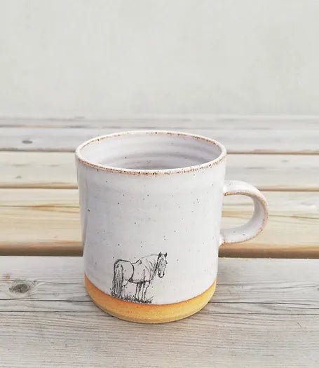Horse Handthrown Espresso Cup - Cushendale Woollen Mills