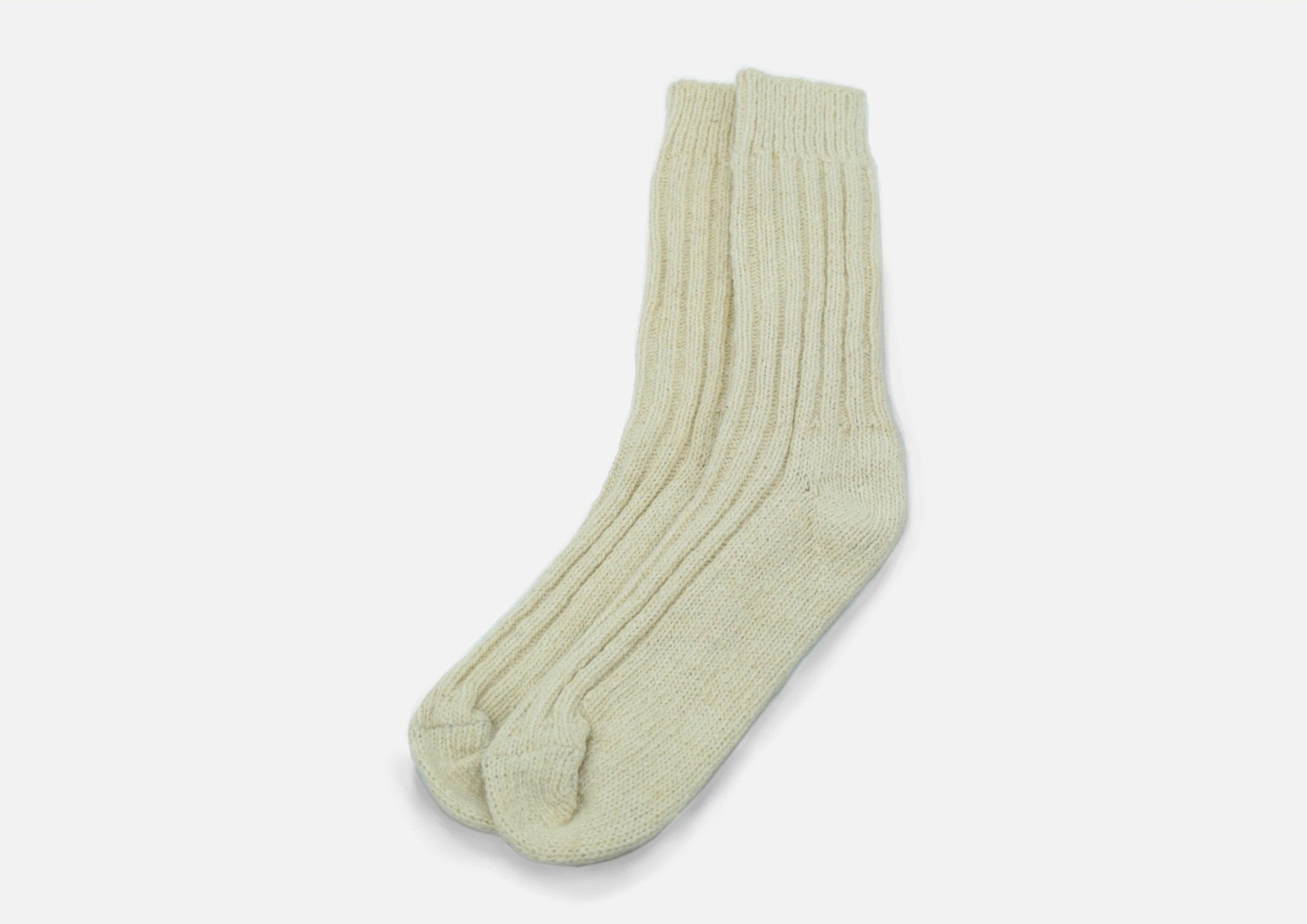 White Wool Socks - Cushendale Woollen Mills
