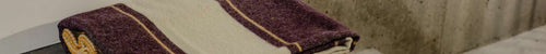 Purple Lacken Irish Wool Bed Blanket - Cushendale Woollen Mills