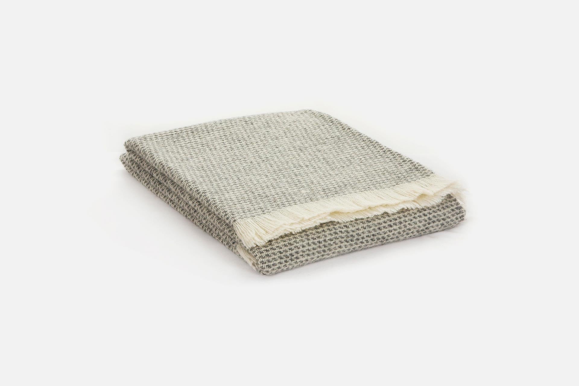 Charcoal Kilkenny Irish Wool Throw Blanket - Cushendale Woollen Mills