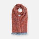 Poppy Clash Mohair Scarf - Cushendale Woollen Mills