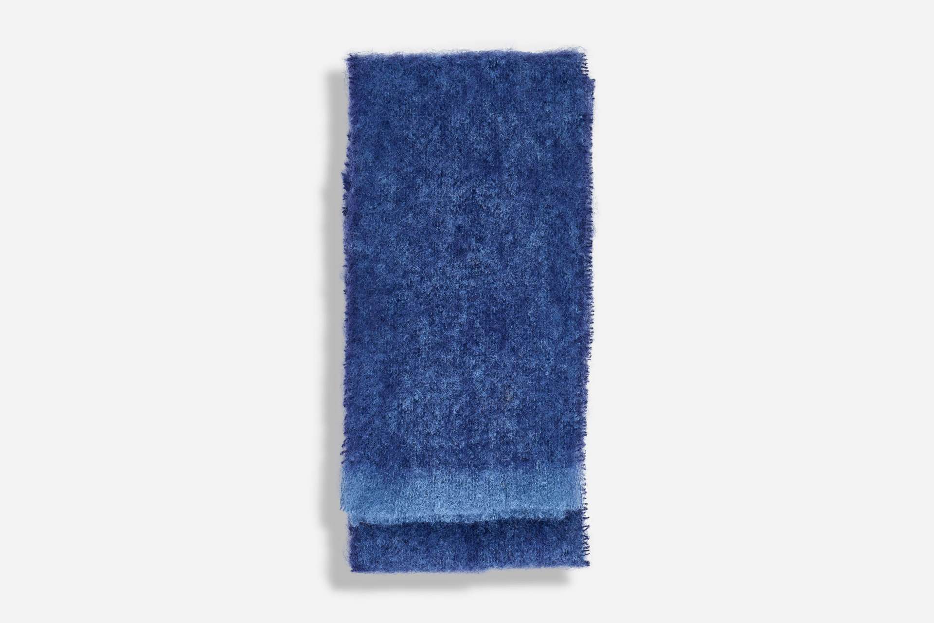 Navy Clash Mohair Scarf - Cushendale Woollen Mills