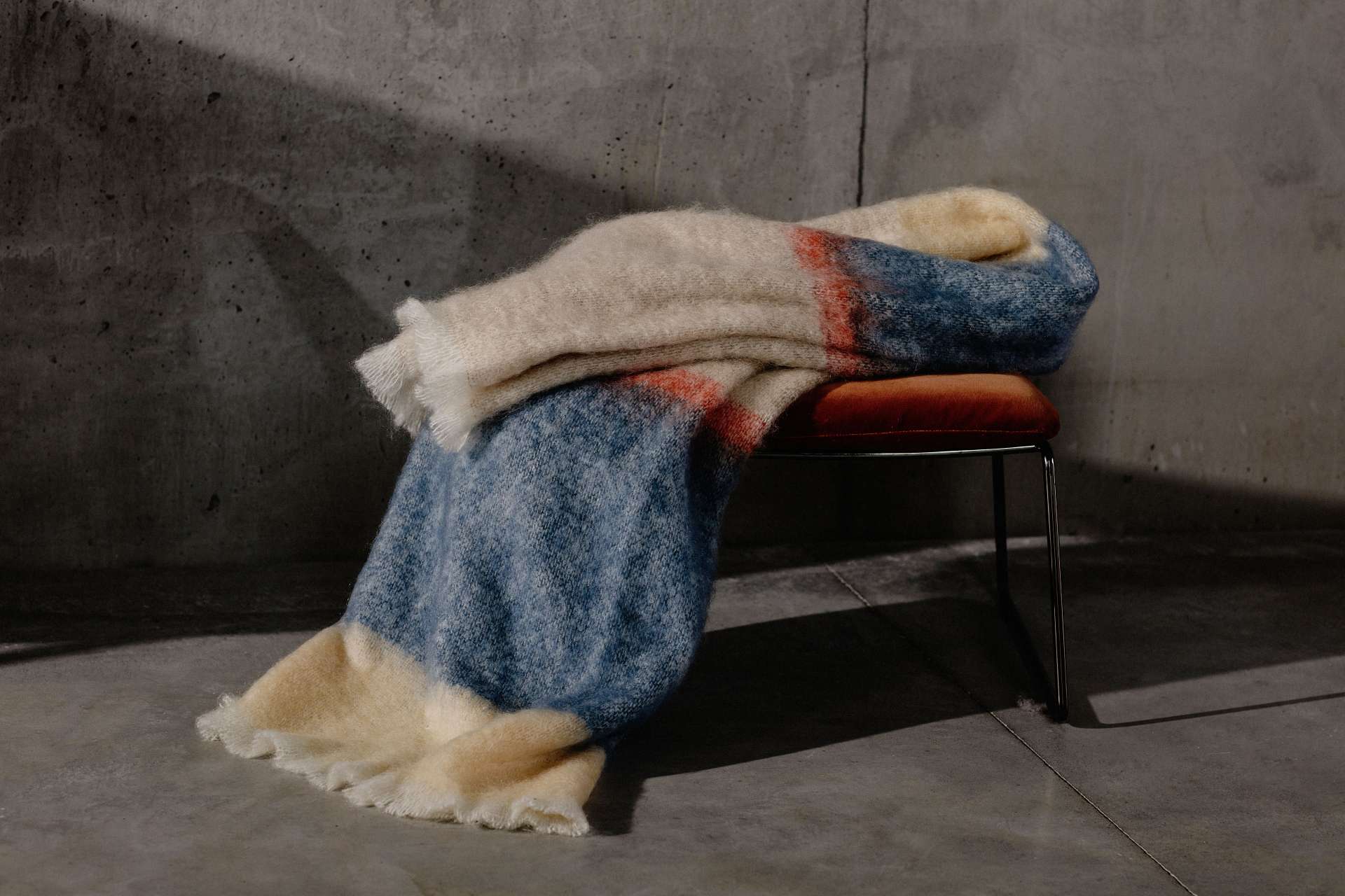 Slate Silare Mohair XThrow Blanket - Cushendale Woollen Mills
