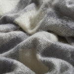 Grey Plaid Drumin Mohair Throw Blanket - Cushendale Woollen Mills
