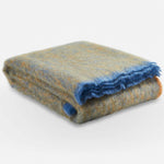 Ochre Clash Mohair Throw Blanket - Cushendale Woollen Mills