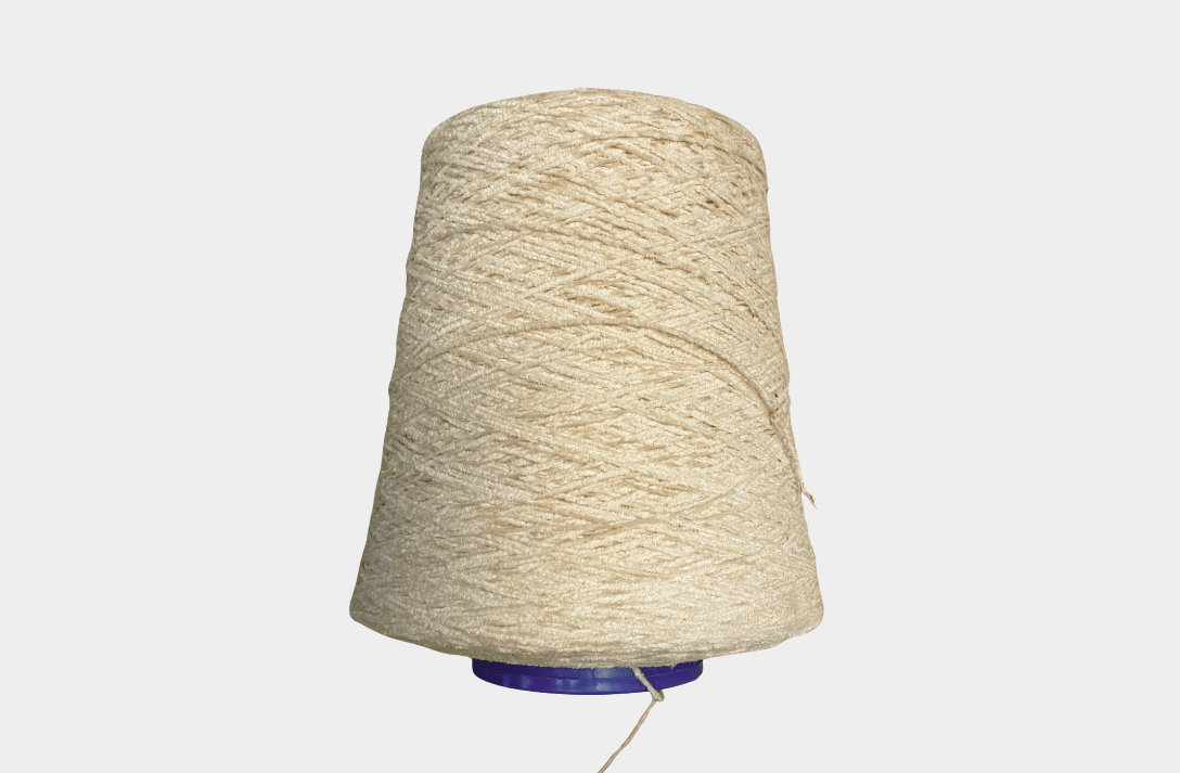 Cream Chenille Yarn - Cushendale Woollen Mills