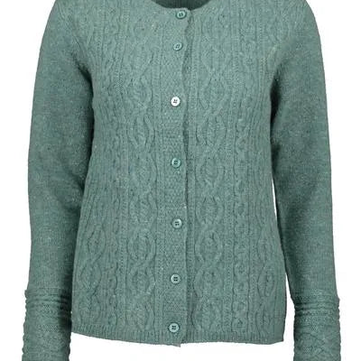Irelands Eye - Foxrock Cable Cardigan - Cushendale Woollen Mills