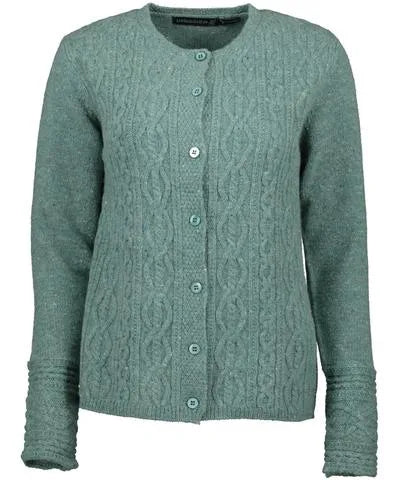 Irelands Eye - Foxrock Cable Cardigan - Cushendale Woollen Mills