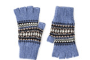 Kerse Fingerless Gloves Blue - Cushendale Woollen Mills