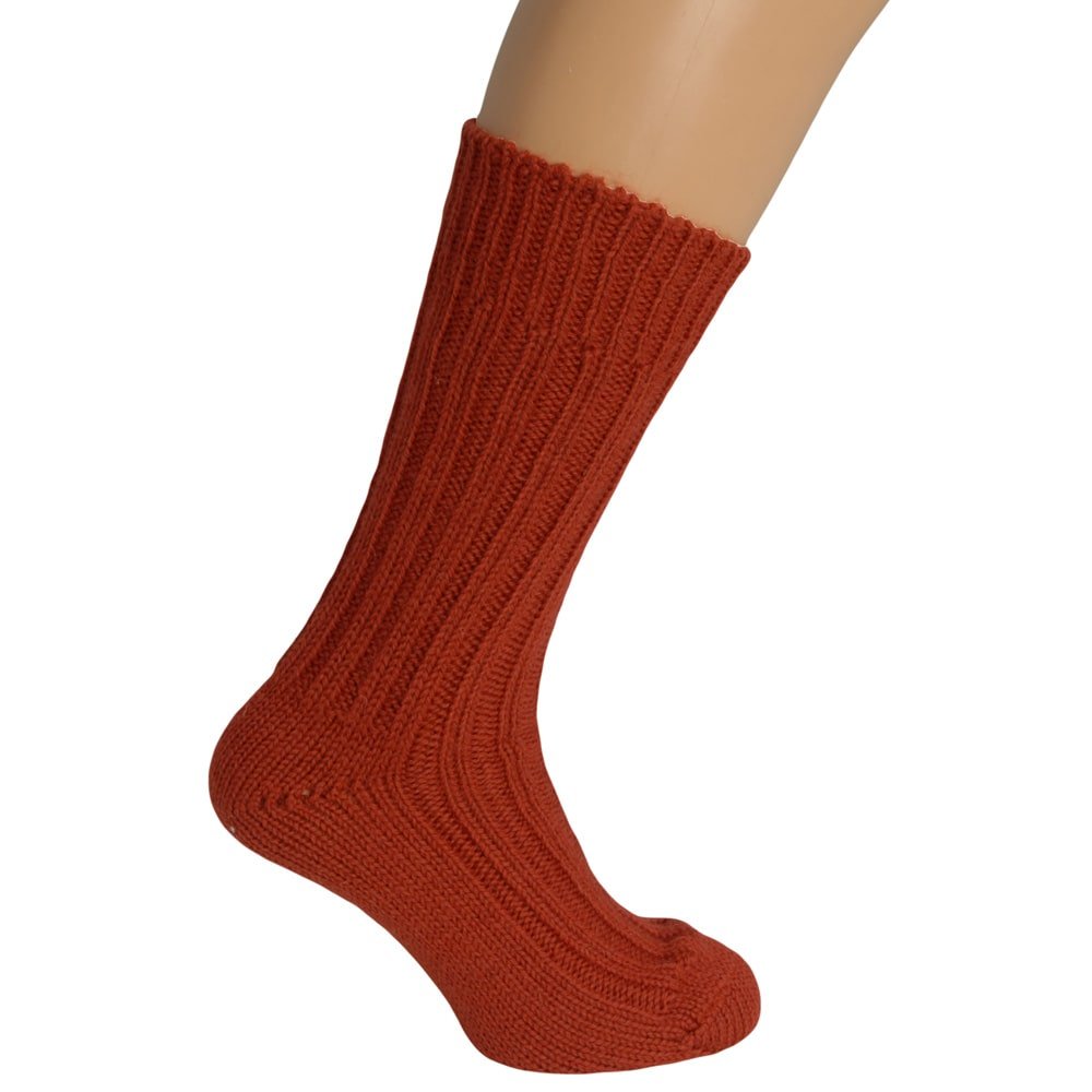 Red Natural Wool Socks - Cushendale Woollen Mills