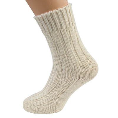 Ecru White Natural Wool Socks - Cushendale Woollen Mills