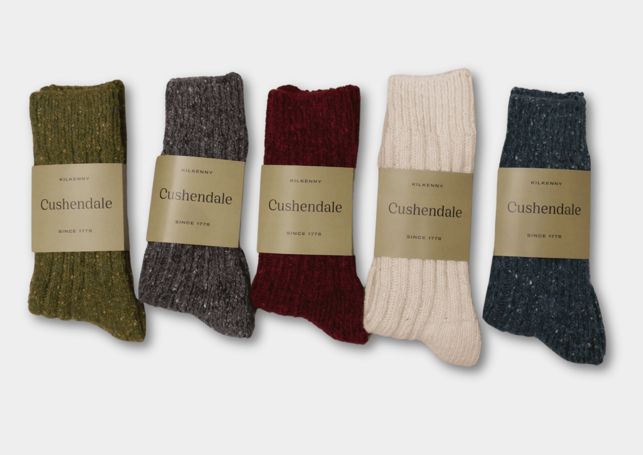 Green Wool Socks - Cushendale Woollen Mills