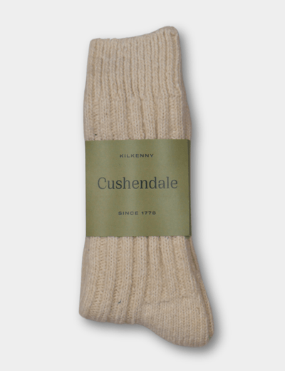 White Wool Socks - Cushendale Woollen Mills