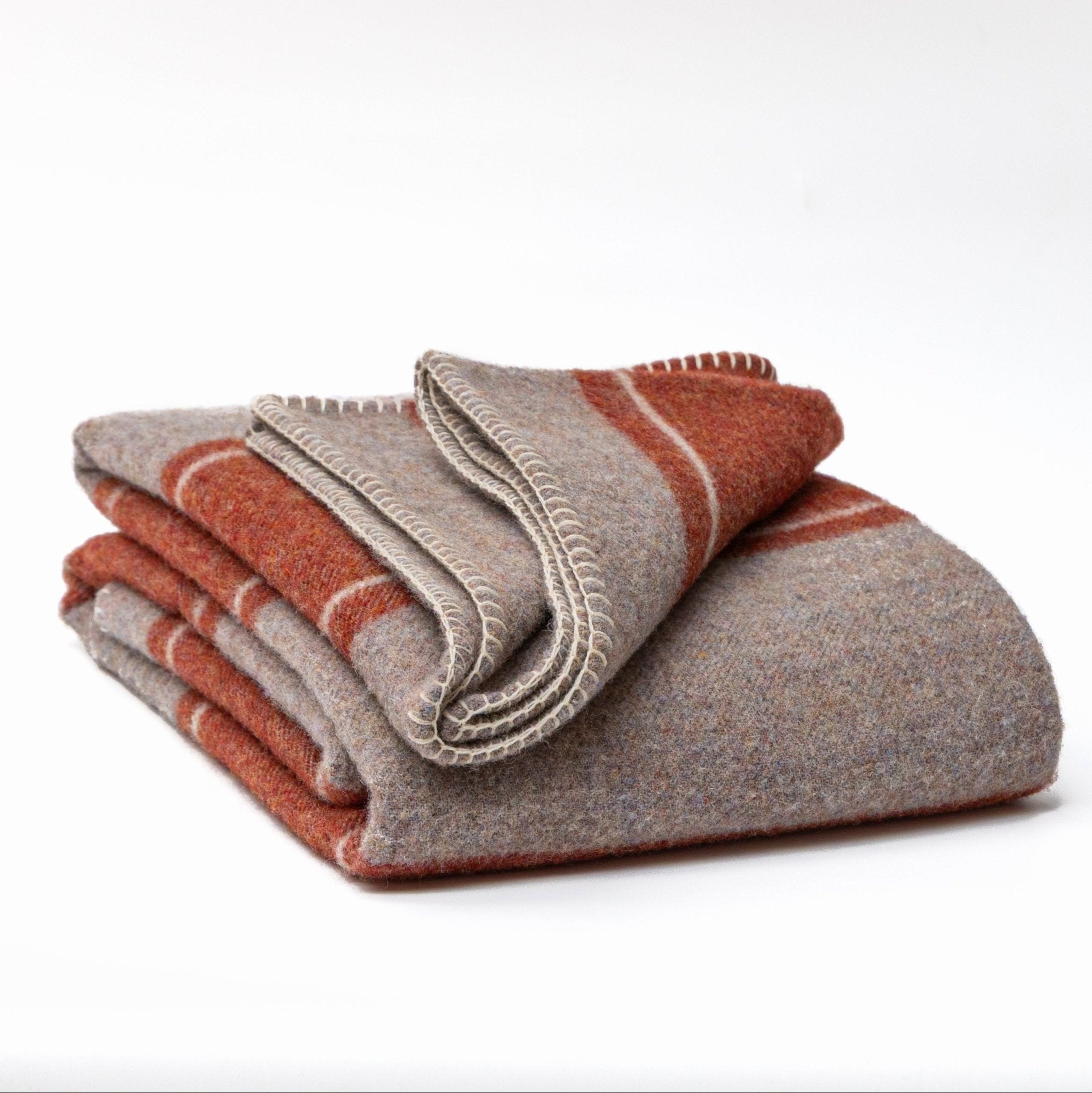 Cinnamon Lacken Irish Wool Bed Blanket - Cushendale Woollen Mills