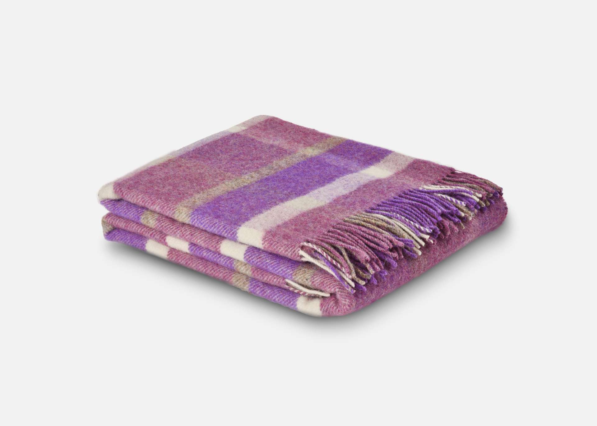 Grey Plaid Ullard Irish Wool Throw Blanket – Cushendale Woollen Mills