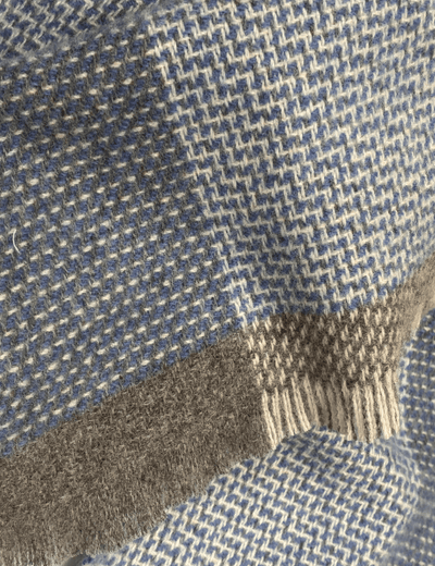 Azure Tweed Merino Lambswool Scarf - Cushendale Woollen Mills