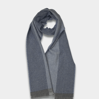 Azure Tweed Merino Lambswool Scarf - Cushendale Woollen Mills