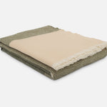 Moss Ballyogan Lambswool Throw Blanket - Cushendale Woollen Mills