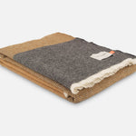 Toffee Ballyogan Lambswool Throw Blanket - Cushendale Woollen Mills