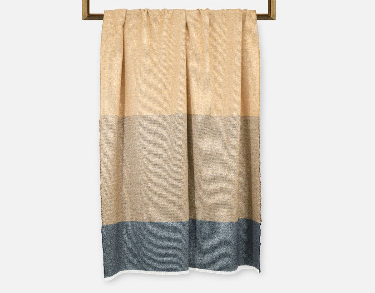 Toffee Ballyogan Lambswool Throw Blanket - Cushendale Woollen Mills