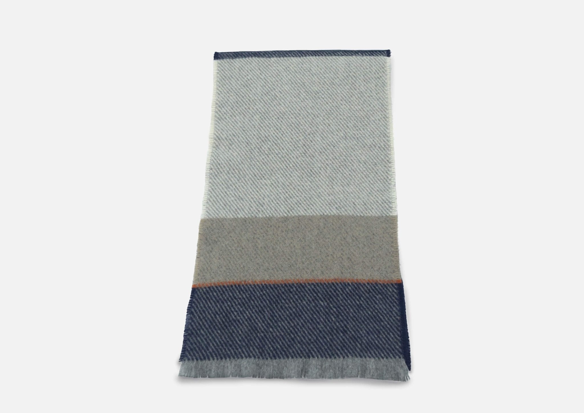 Navy Bahana Lambswool Scarf - Cushendale Woollen Mills