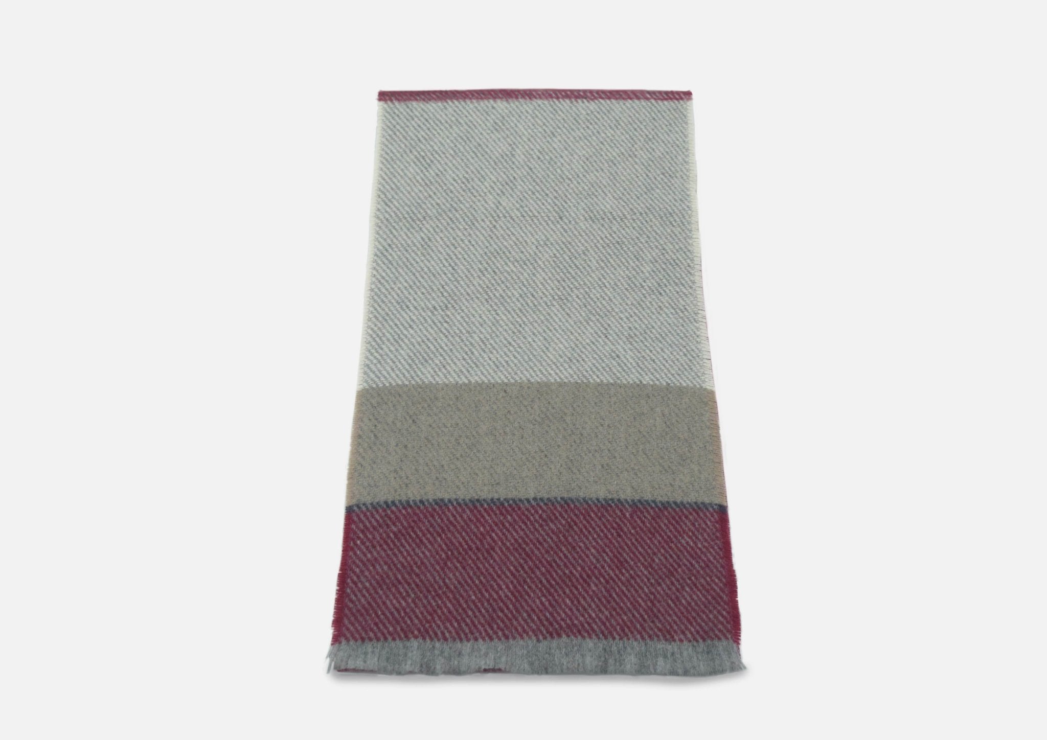 Wine Bahana Lambswool Scarf - Cushendale Woollen Mills