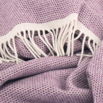 Mauve Duiske Lambswool Throw Blanket - Cushendale Woollen Mills