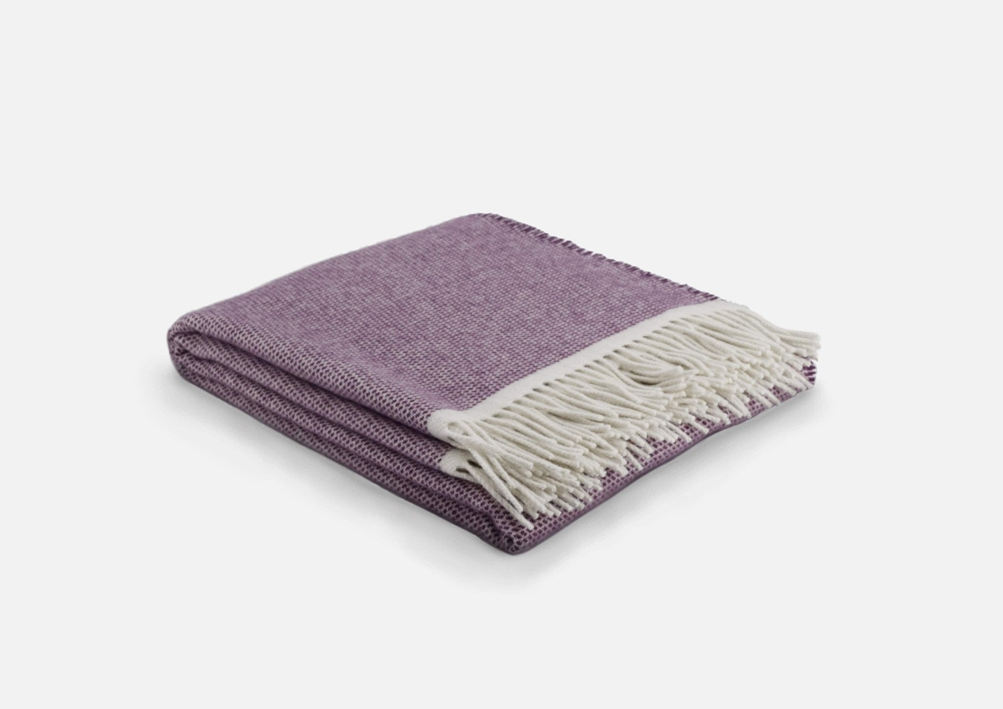 Mauve Duiske Lambswool Throw Blanket - Cushendale Woollen Mills