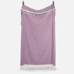 Mauve Duiske Lambswool Throw Blanket - Cushendale Woollen Mills