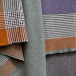 Heather Stripe Heron Lambswool Throw Blanket - Cushendale Woollen Mills
