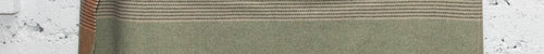 Fern Stripe Heron Lambswool Throw Blanket - Cushendale Woollen Mills