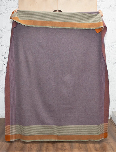 Heather Heron Lambswool Throw Blanket - Cushendale Woollen Mills
