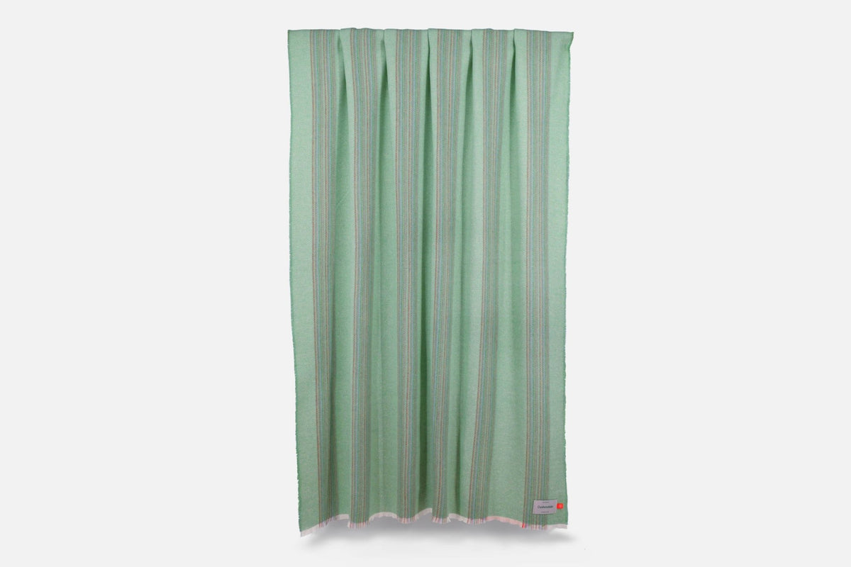 Jade Seskin Lambswool Throw Blanket - Cushendale Woollen Mills