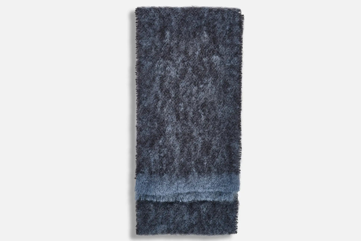 Black Clash Mohair Scarf - Cushendale Woollen Mills