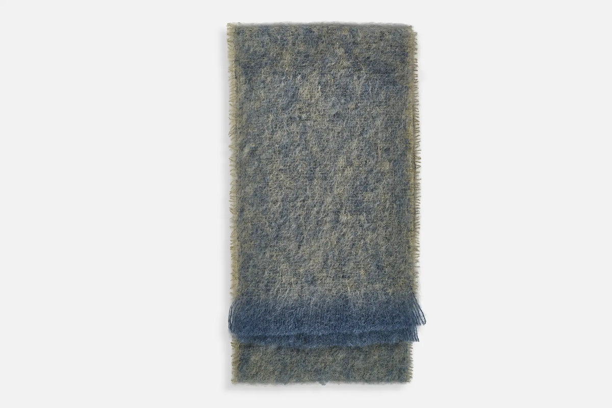 Olive Clash Mohair Scarf - Cushendale Woollen Mills