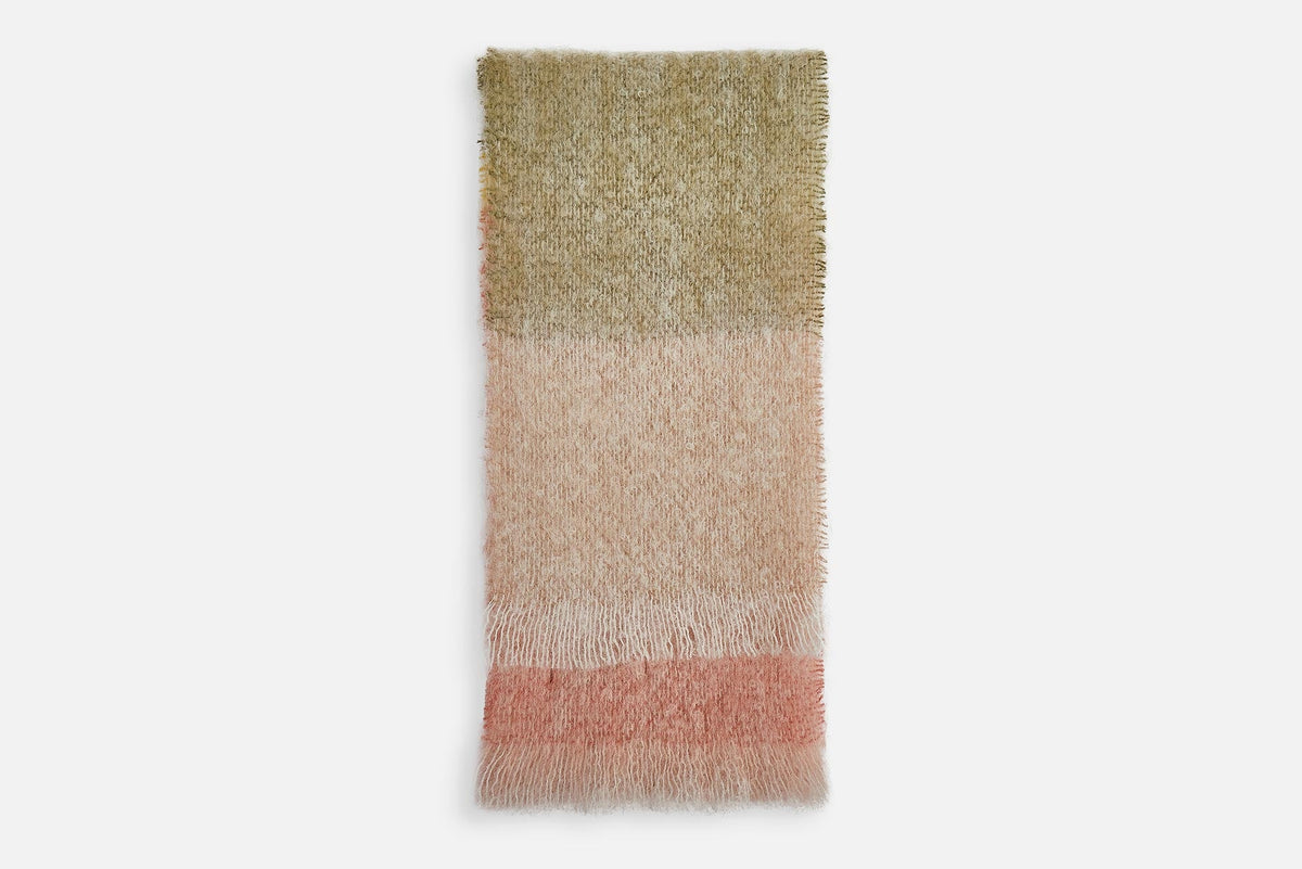 Olive Silare Mohair XScarf - Cushendale Woollen Mills