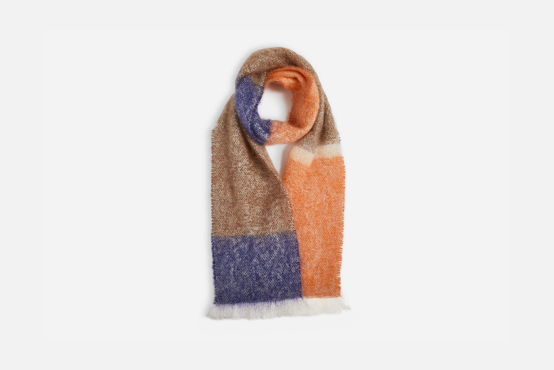 Tangerine Silare Mohair XScarf - Cushendale Woollen Mills
