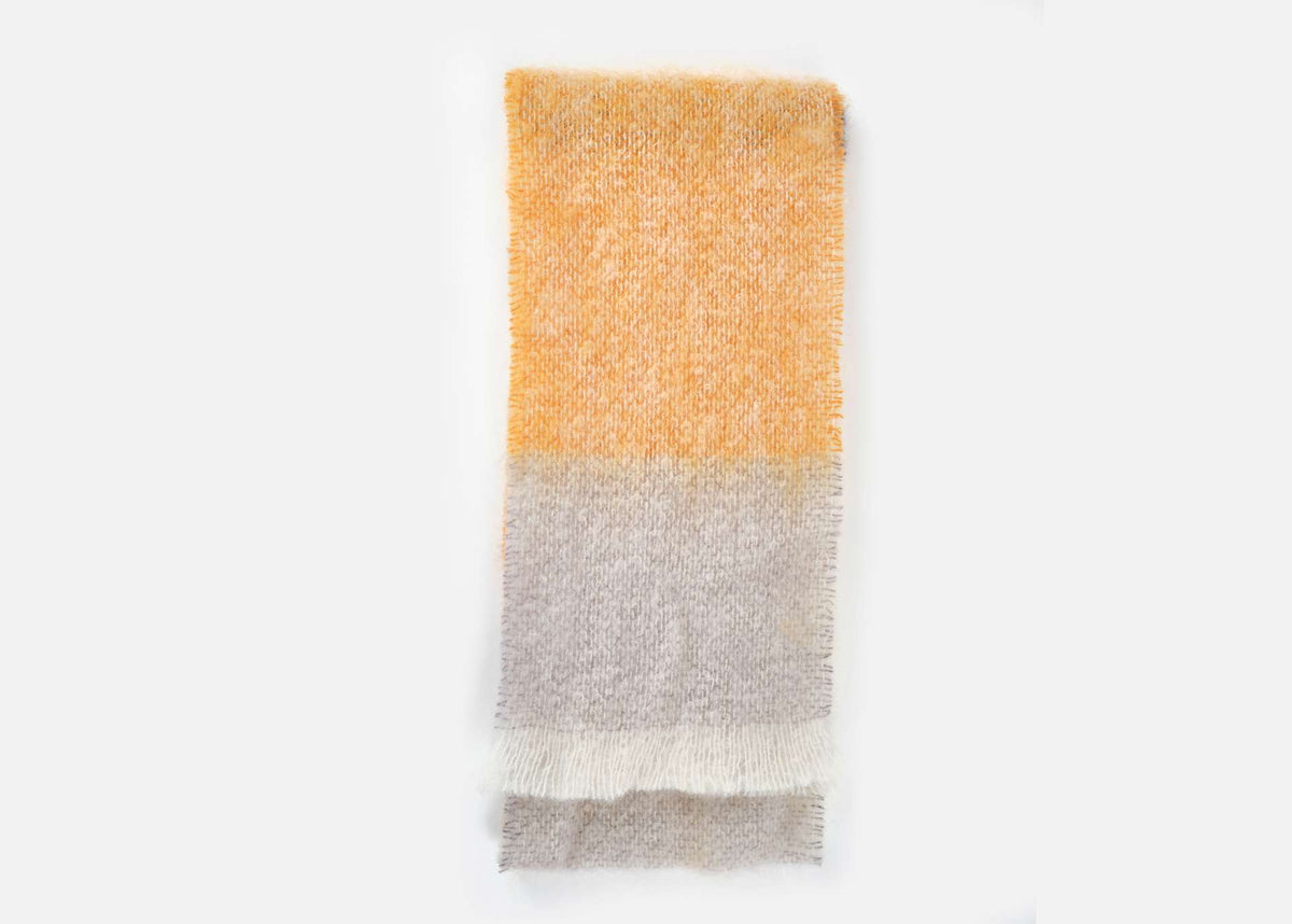 Ochre Silare Mohair XScarf - Cushendale Woollen Mills