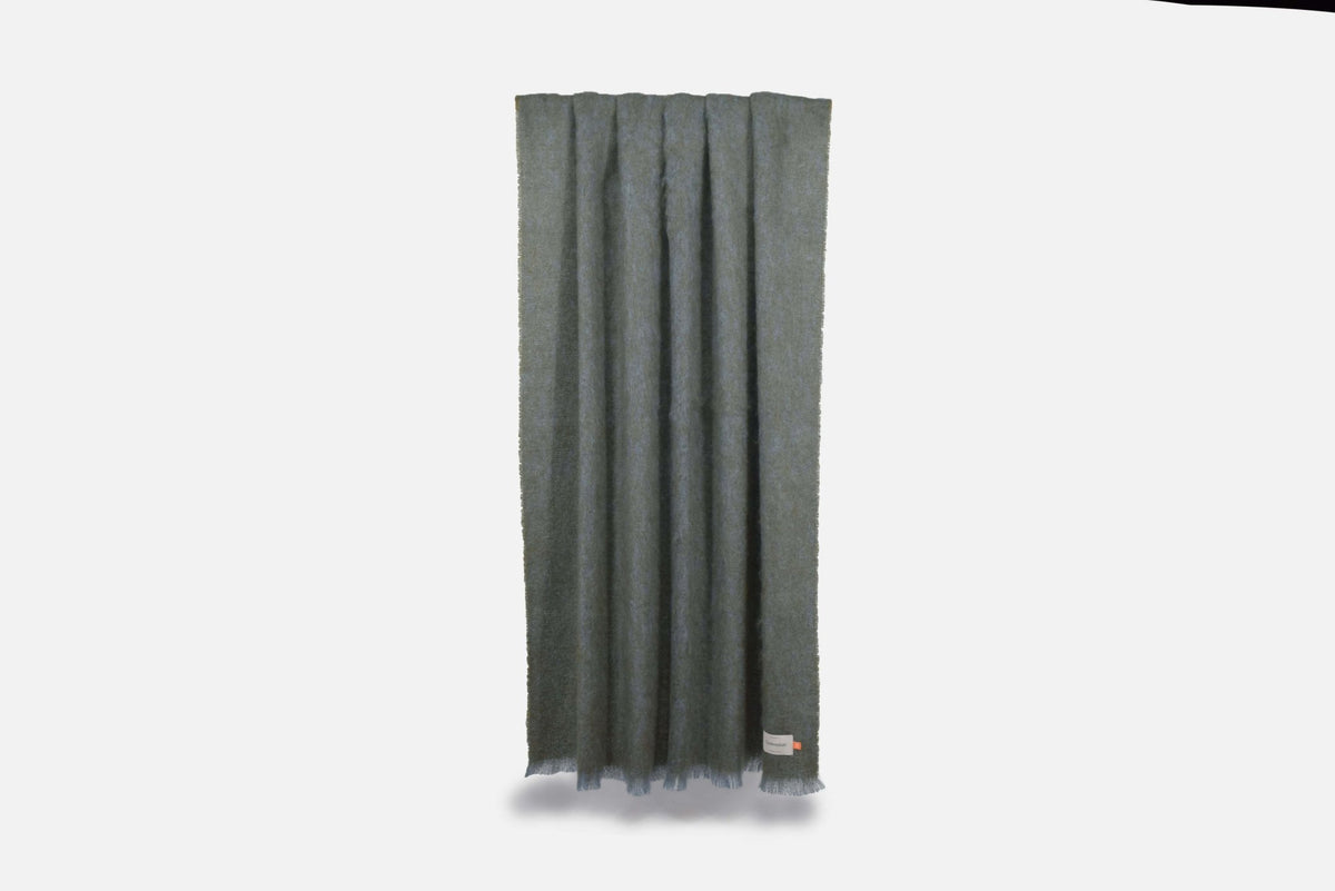 Moss Clash Mohair Throw Blanket - Cushendale Woollen Mills