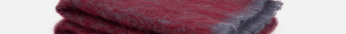 Wine Clash Mohair Throw Blanket - Cushendale Woollen Mills