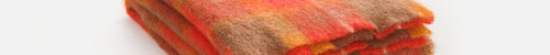 Flame Drumin Mohair Throw Blanket - Cushendale Woollen Mills