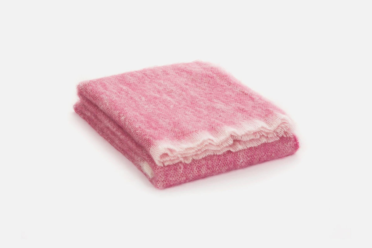 Foxglove Mooneen Mohair Throw Blanket - Cushendale Woollen Mills