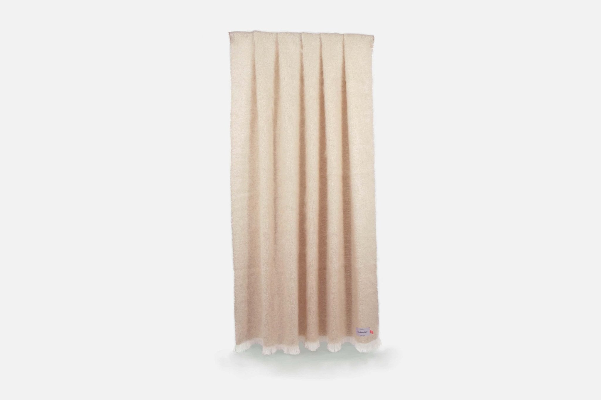 Fawn Mooneen Mohair Throw Blanket - Cushendale Woollen Mills