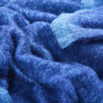 Navy Clash Mohair Throw Blanket - Cushendale Woollen Mills