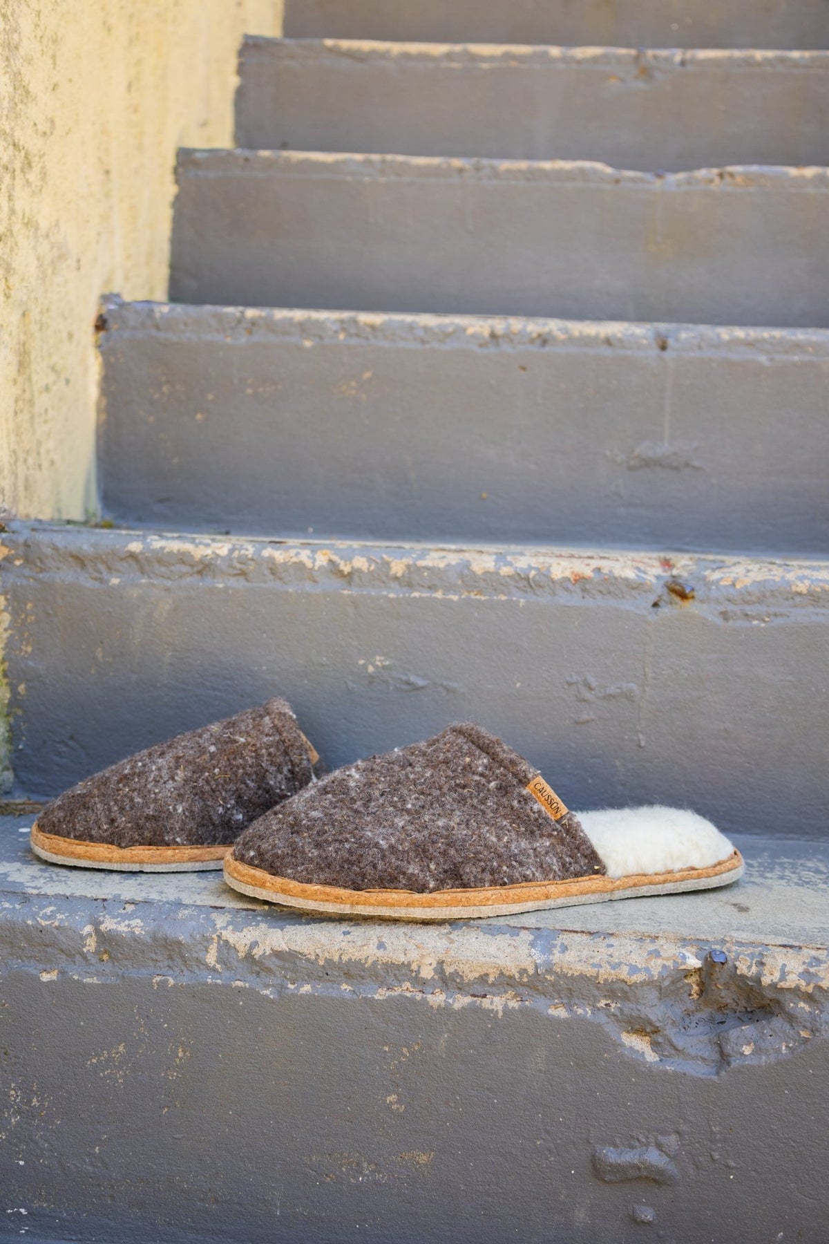 Jacob Natural Wool Slippers - Cushendale Woollen Mills