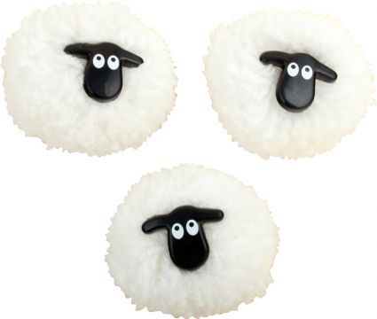 Sheep Magnet (Pom Pom) - Cushendale Woollen Mills