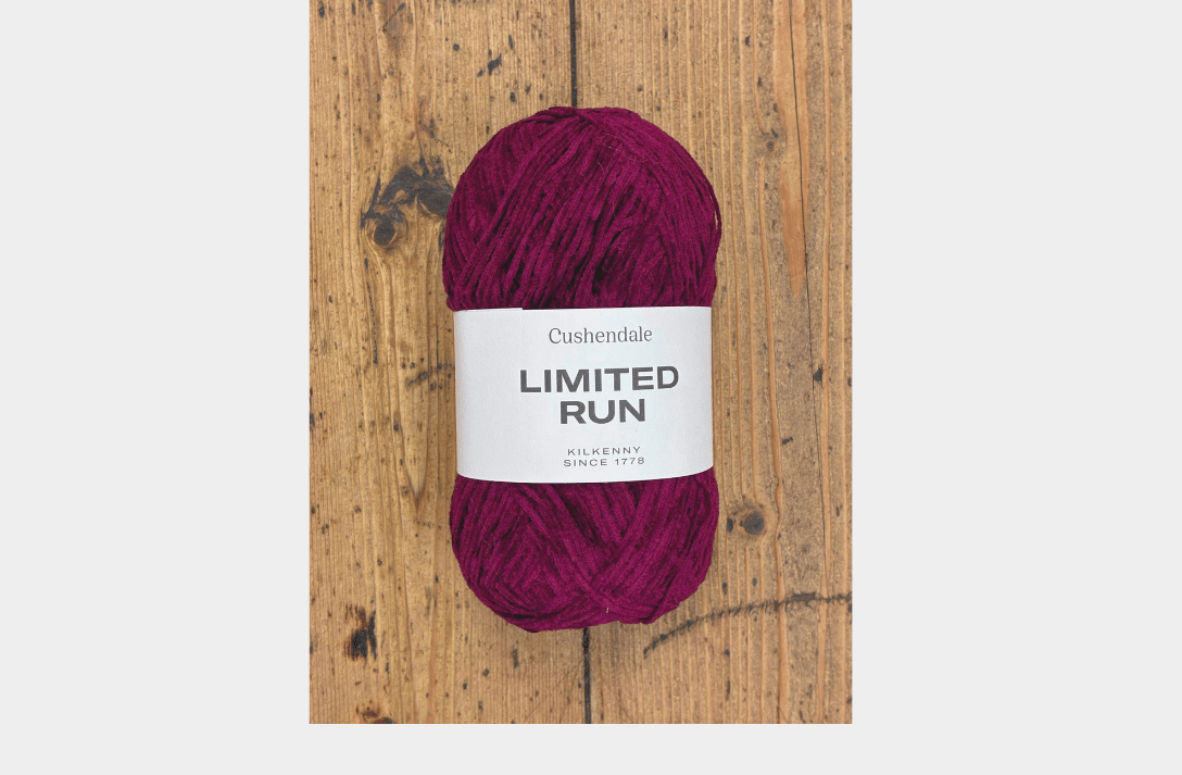 Wine Chenille Yarn - Cushendale Woollen Mills